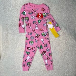 NWT Kidgets 2 Peice Pajamas Girls Christmas